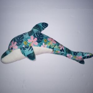 Floral Plush Dolphin Toy